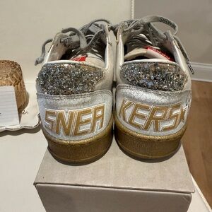 Glittery Silver and Gold Sneakers rare pair size 39